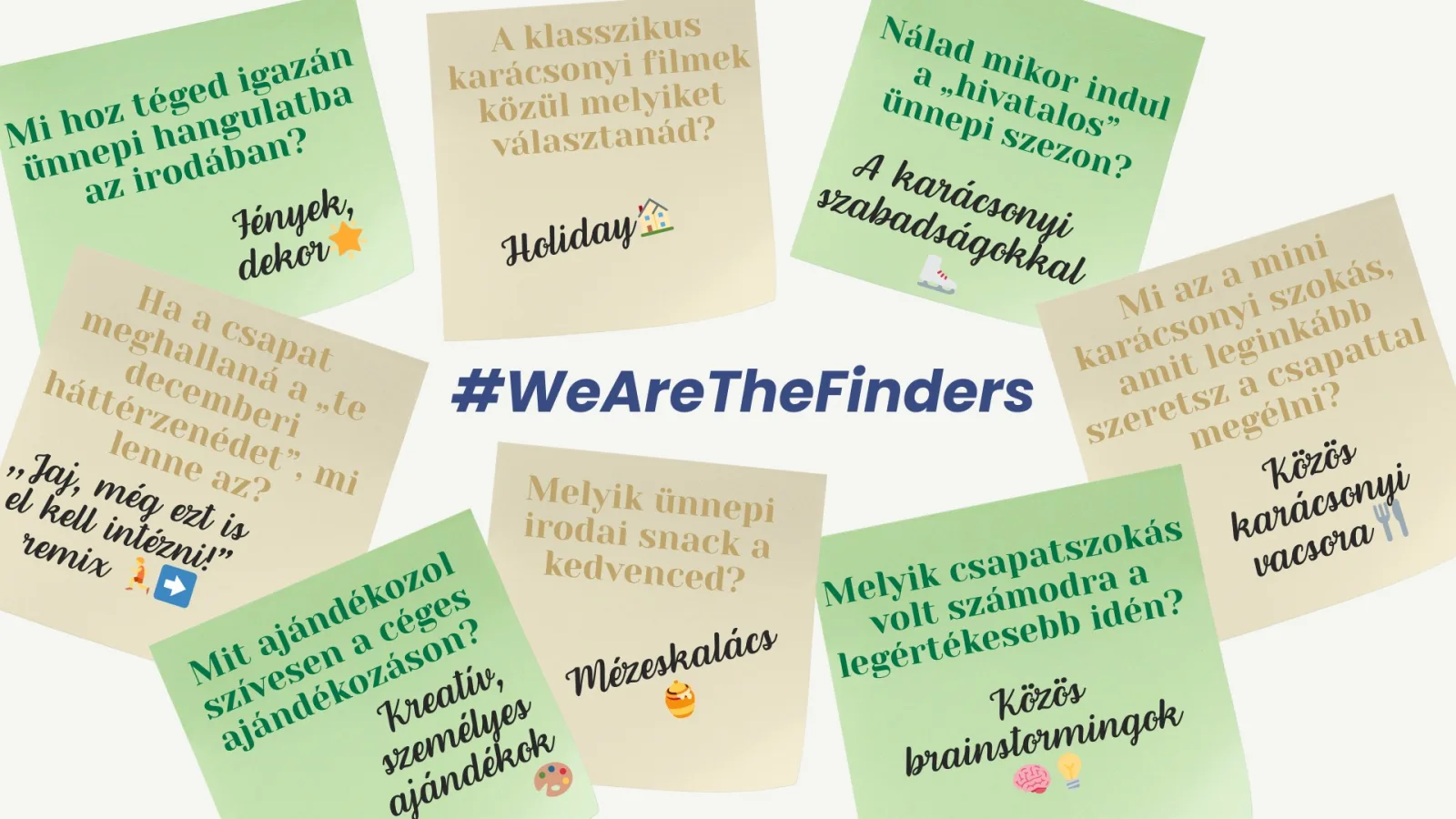 #WeAreTheFinders – karácsonyi gondolatok a csapattól